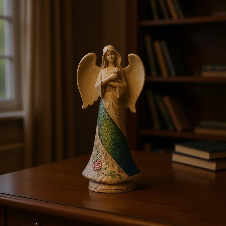 Resin Lighted Angel Figurine