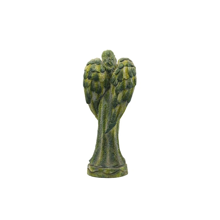 Antique Moss Look Angel Bird Feeder high quality