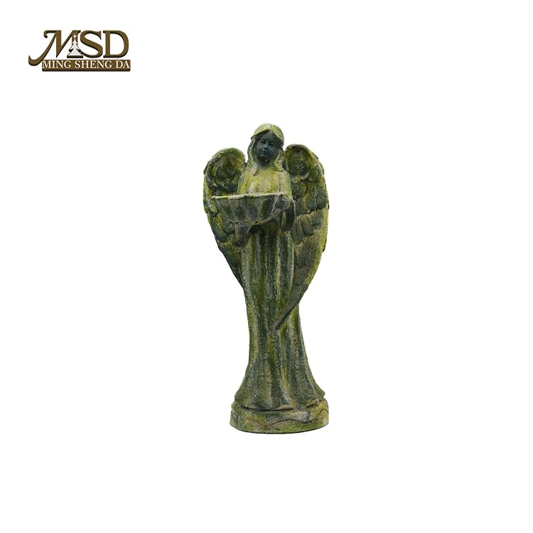 Antique Moss Look Angel Bird Feeder suppliers