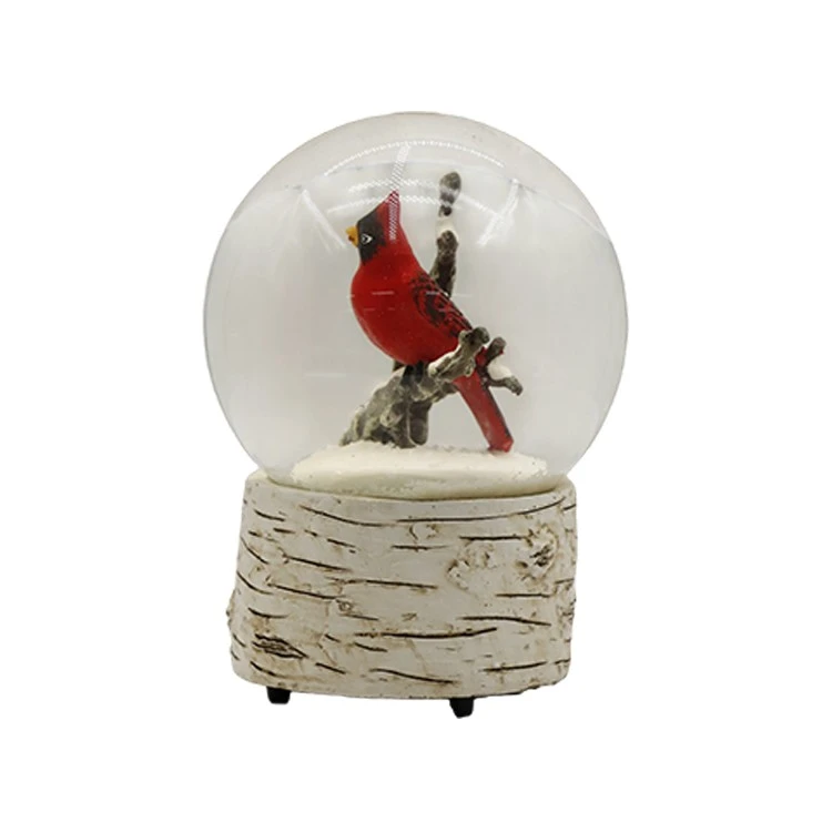 Cardinal Snow Globe With Birch Base price