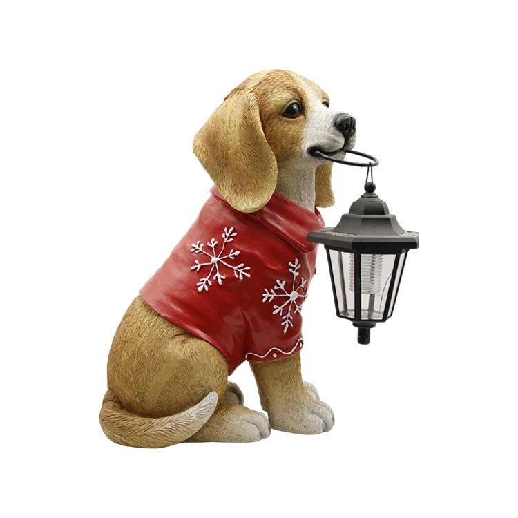 Christmas Dog Holding Lantern best