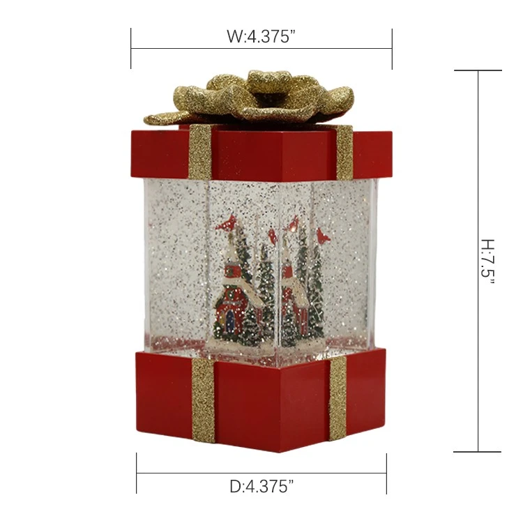 Christmas Gift Box Snow Globe factory