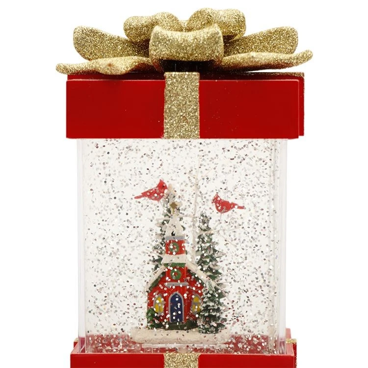 Christmas Gift Box Snow Globe high quality