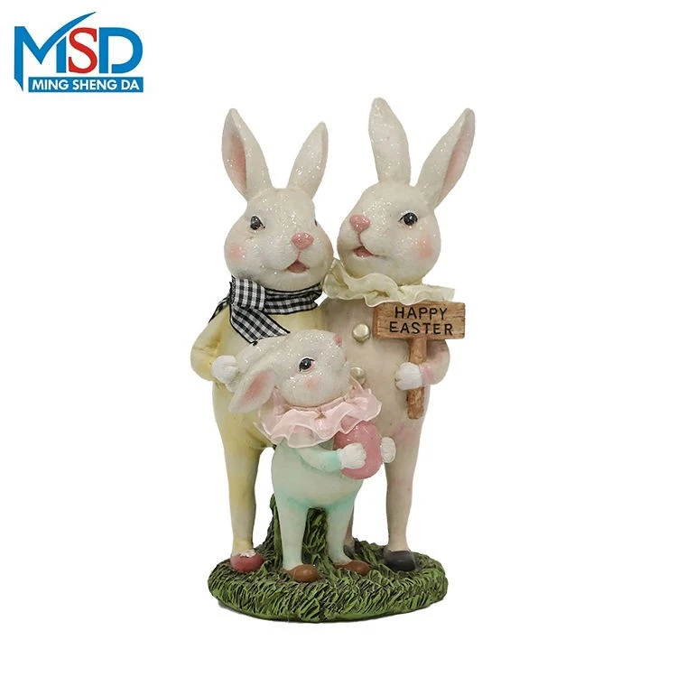 Easter Bunny Couple Figurine suppliers