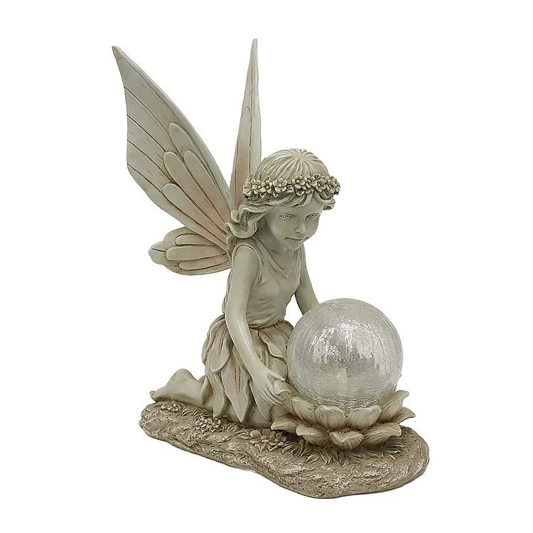 Fairy Holding Solar Glass Globe factory