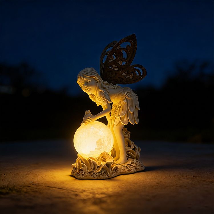 Fairy With Glowing Solar Globe