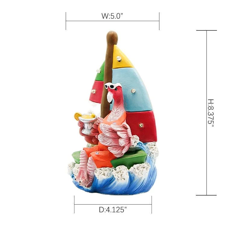 Flamingo Sailboat Figurine factory