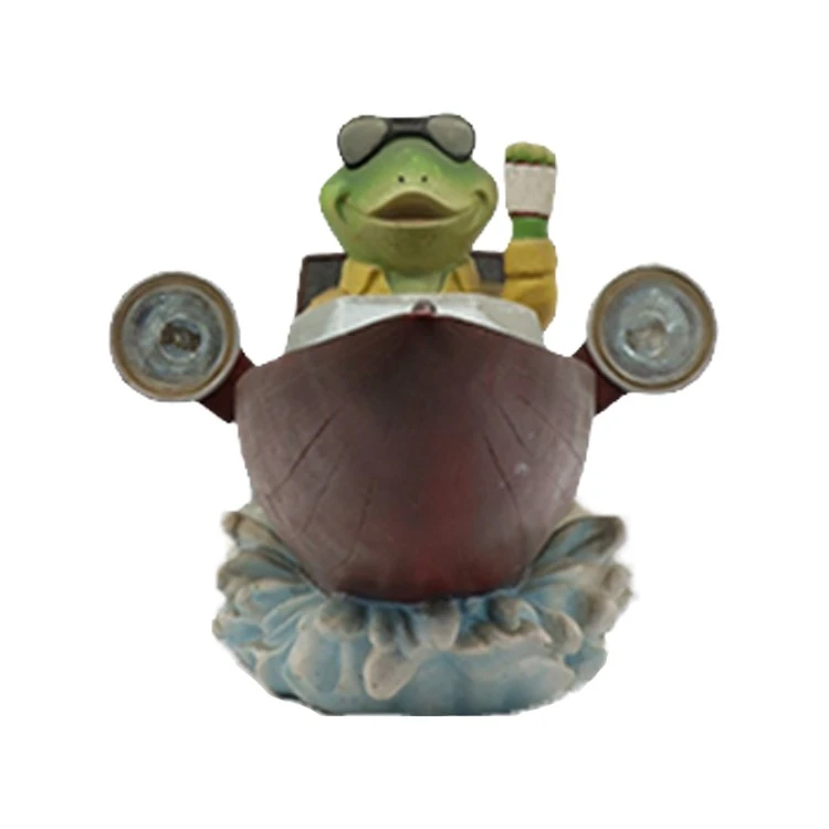 Frog Speedboat Garden Statue factory