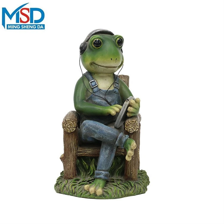 Frog With Headphones Sitting On Chair suppliers