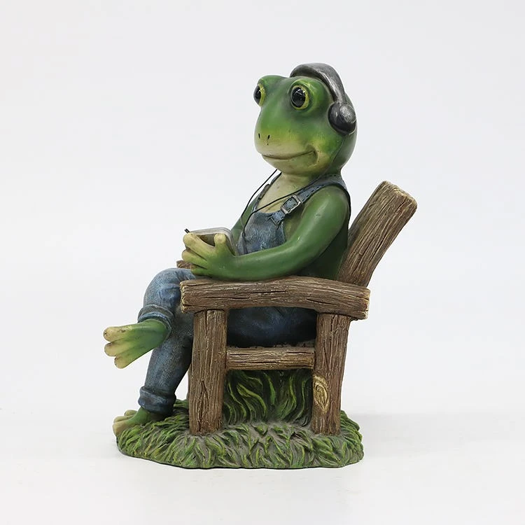 Frog With Headphones Sitting On Chair best