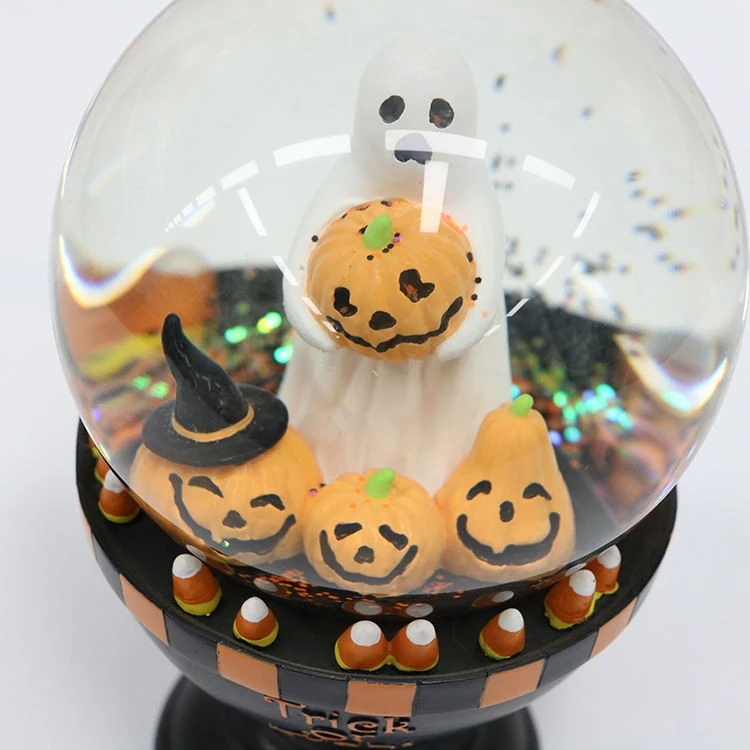 Ghost And Pumpkin Halloween Snow Globe price