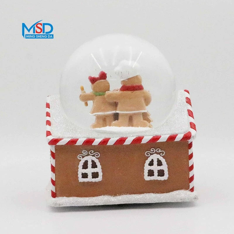 Gingerbread Man Christmas Snow Globe high quality