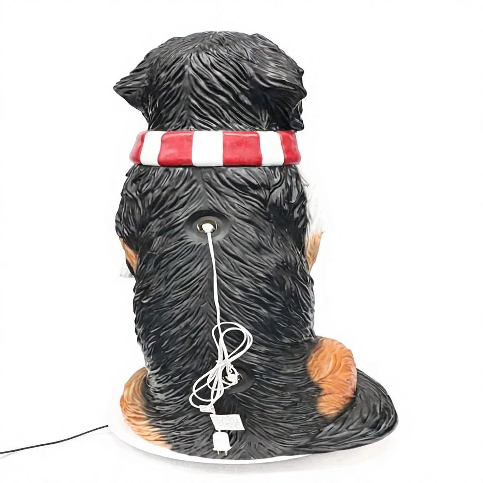 Lighted Bernese Mountain Dog With Scarf high quality