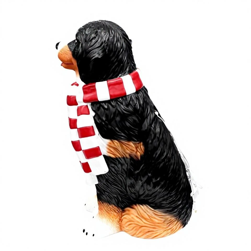 Lighted Bernese Mountain Dog With Scarf best