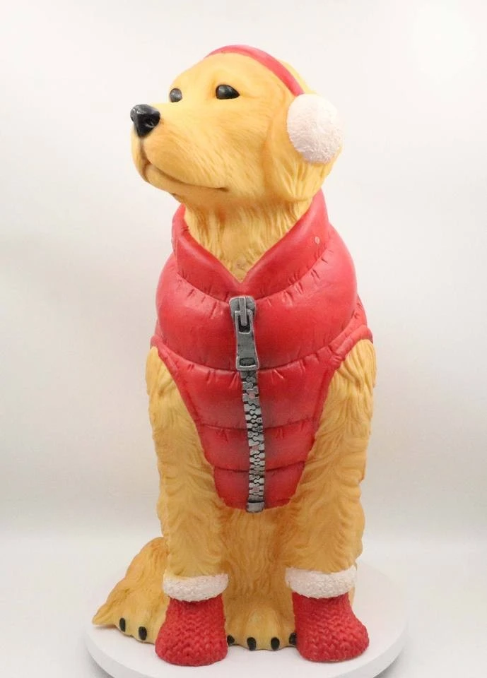 Lighted Christmas Dog Figurine suppliers
