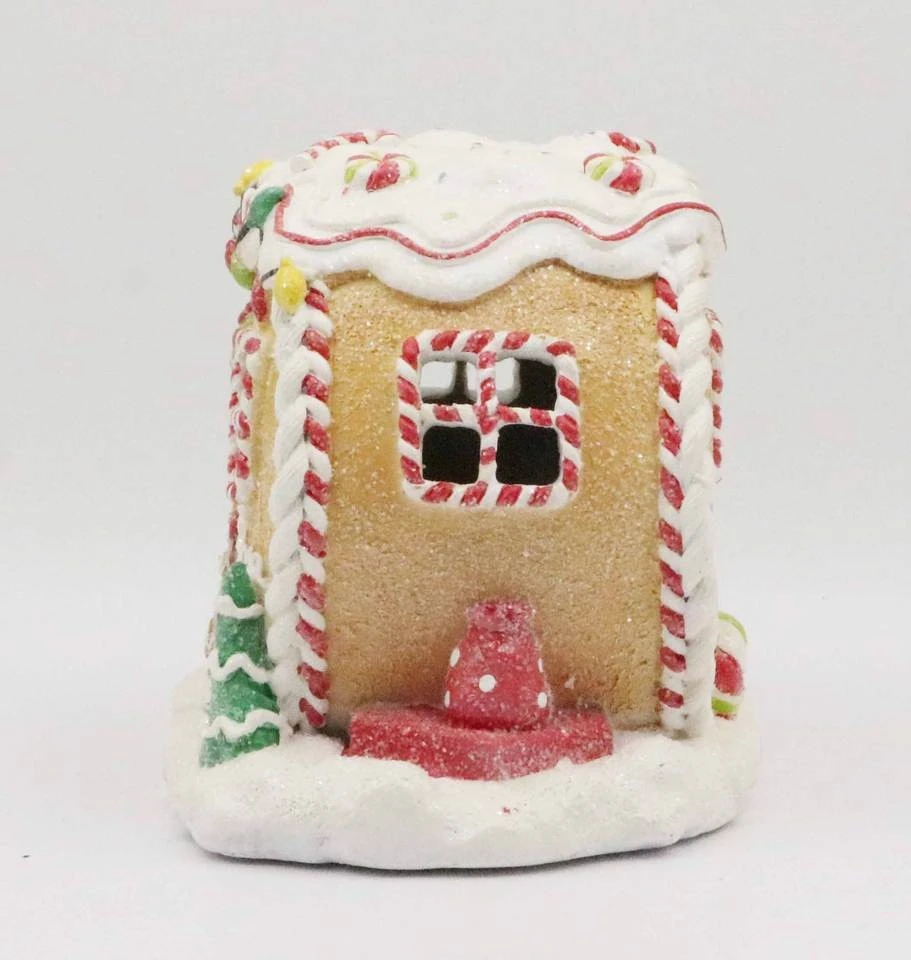 Lighted Gingerbread Candy House factory