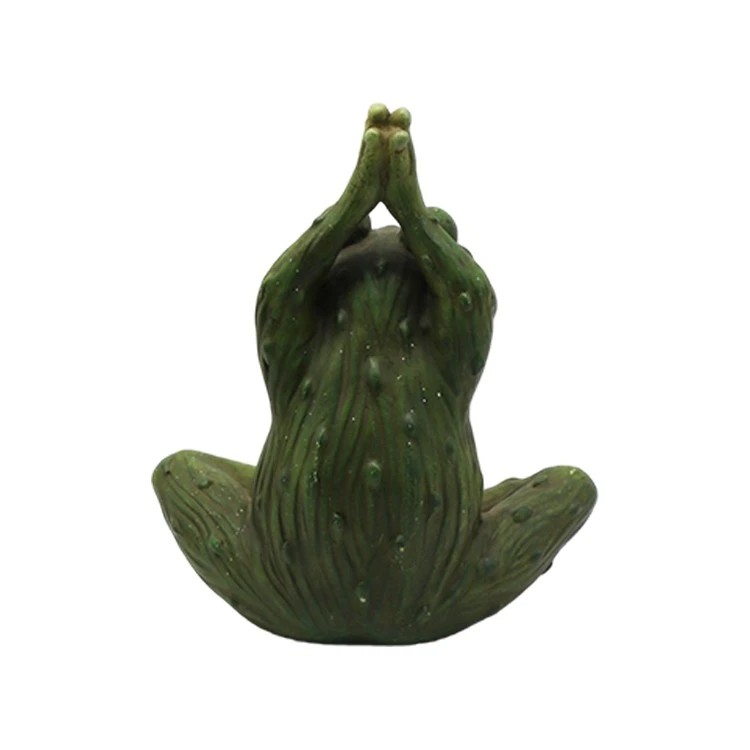 Meditating Yoga Frog Figurine high quality
