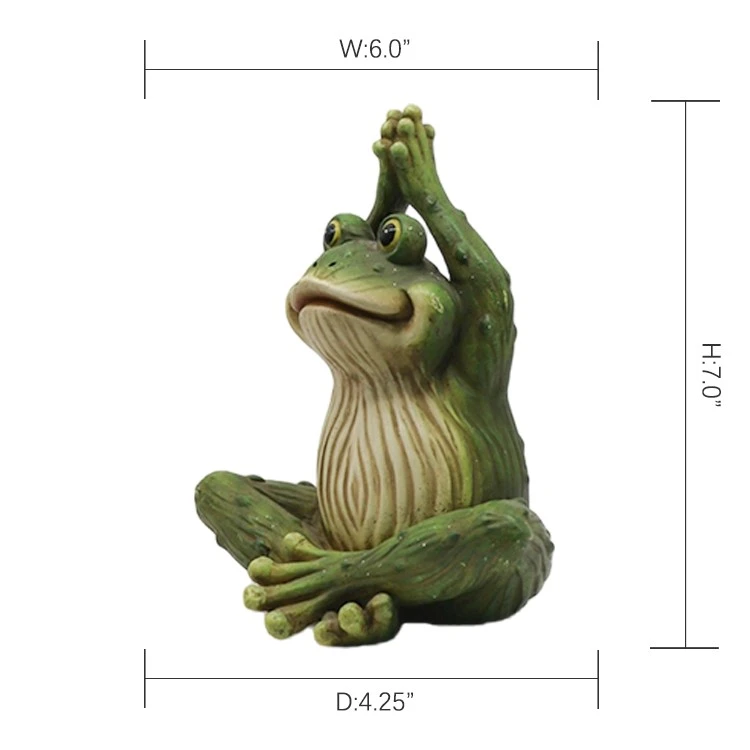 Meditating Yoga Frog Figurine factory