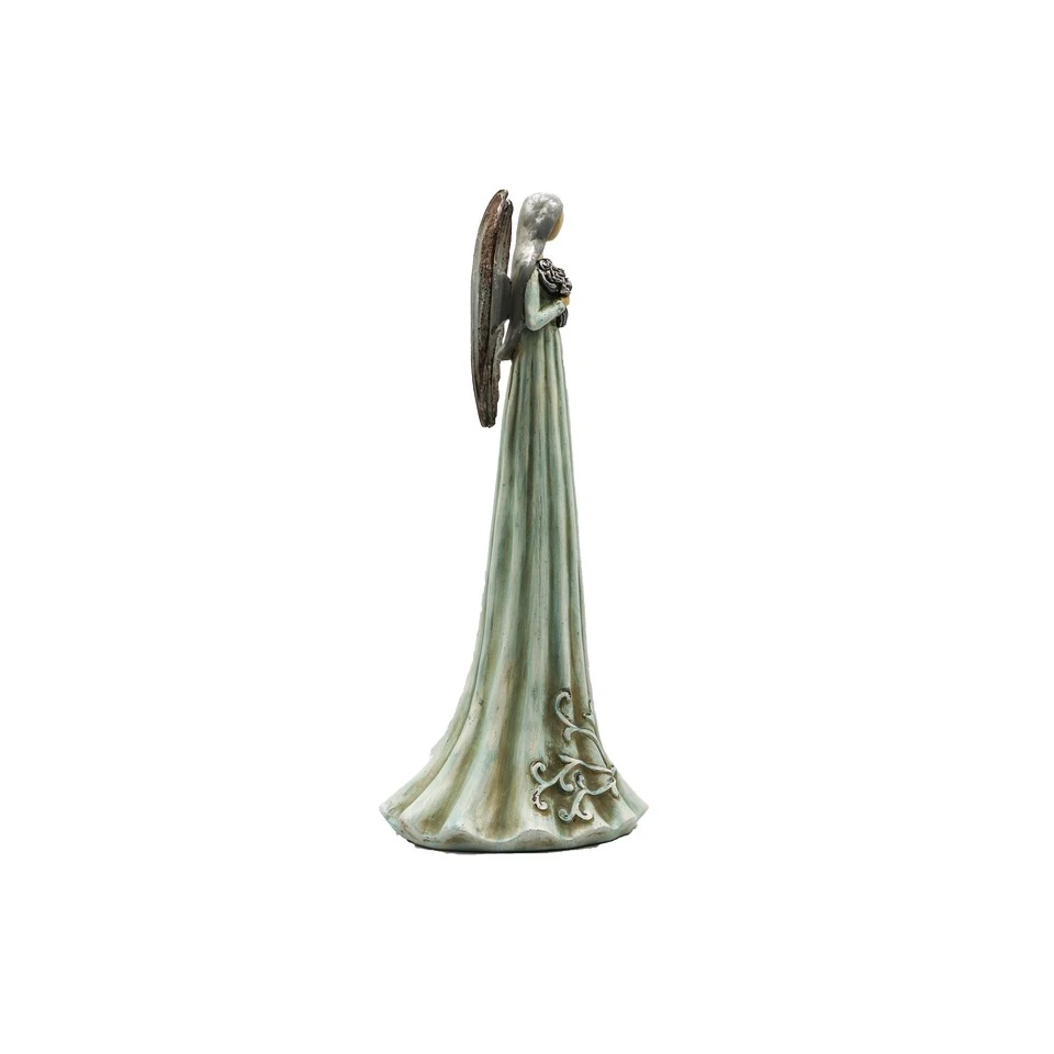 Mint Green Angel With Scroll Base price