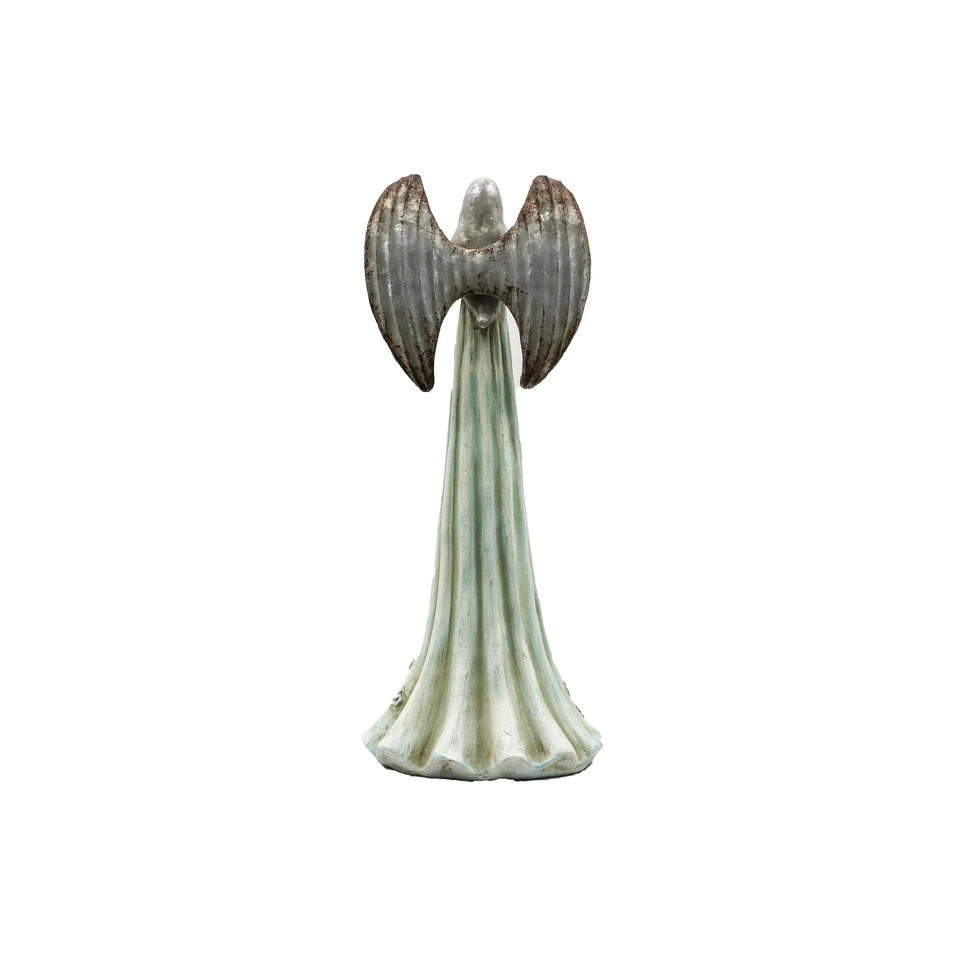 Mint Green Angel With Scroll Base high quality
