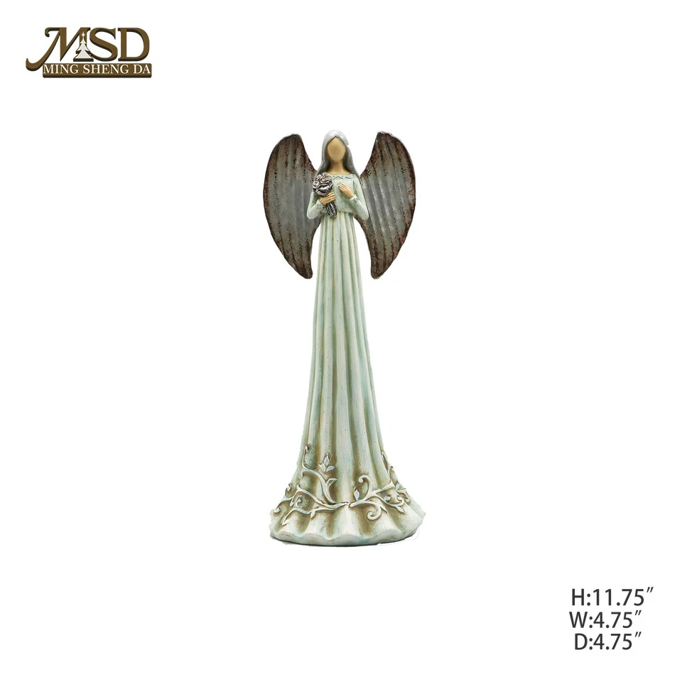 Mint Green Angel With Scroll Base suppliers