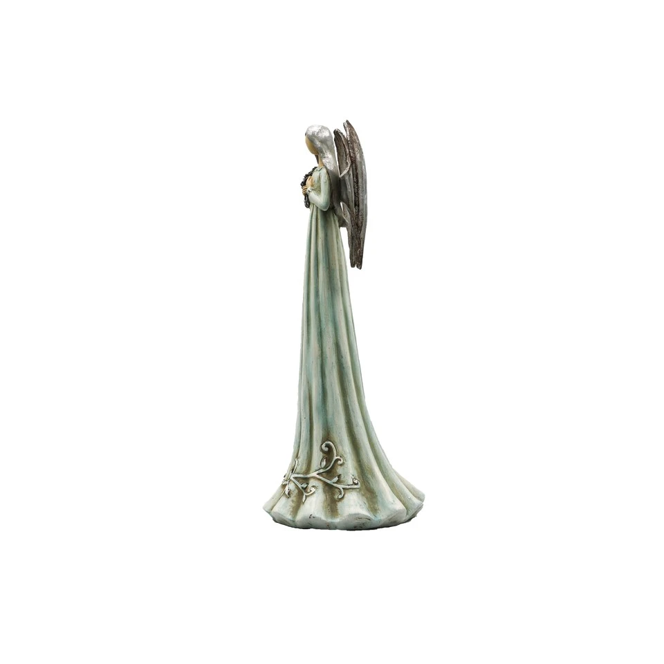 Mint Green Angel With Scroll Base best