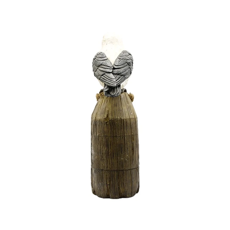 Seagull On Wooden Buoy high quality