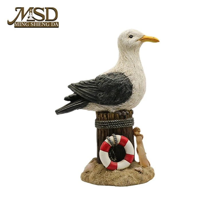 Seagull Statue With Lifebuoy suppliers