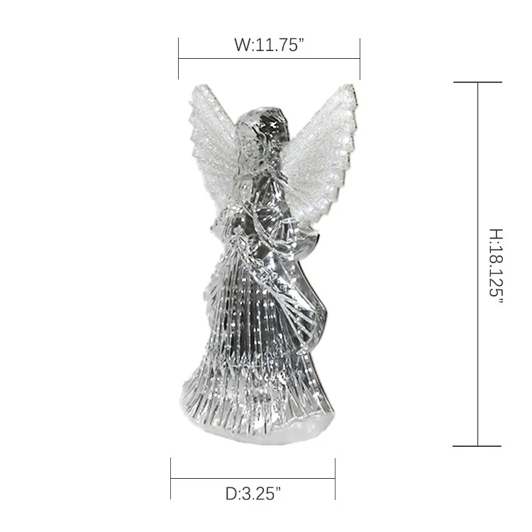 Silver Lighted Praying Angel factory