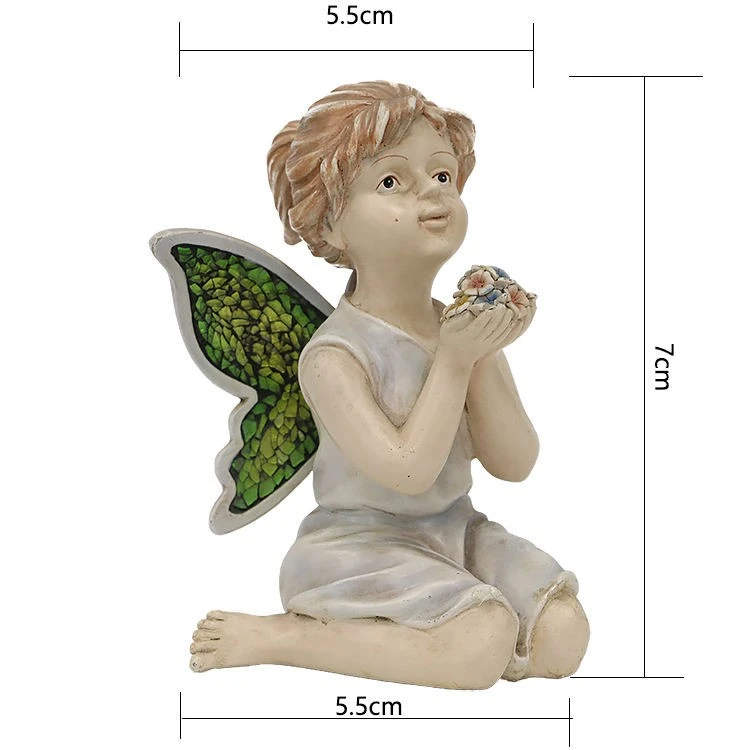Sitting Fairy With Decorative Wings factory