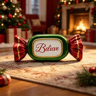 Christmas Believe Candy Decoration