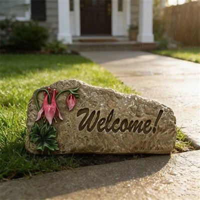 Floral Garden Welcome Sign