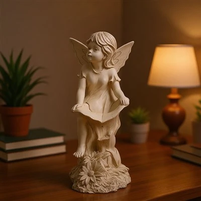 Flower Fairy Bird Feeder Statue