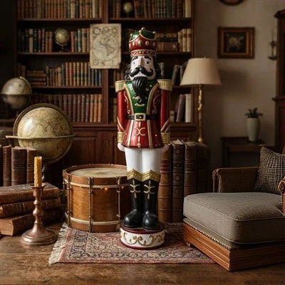 Lighted Nutcracker King Statue