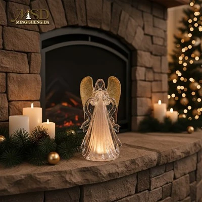 Praying Angel with Gold Wings