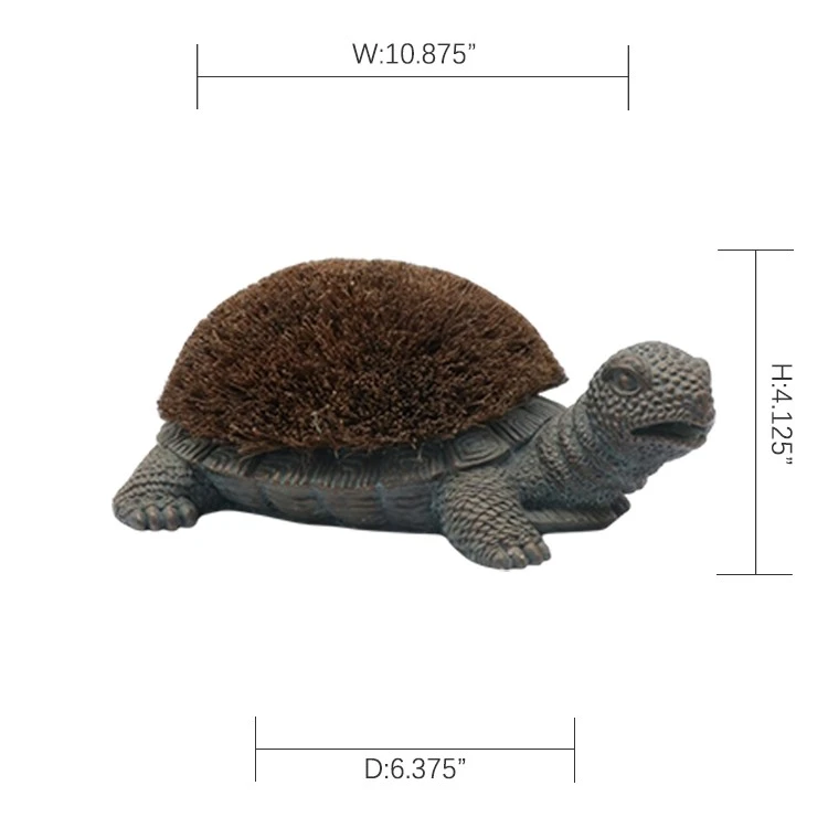 Turtle Boot Scraper With Bristle Brush factory
