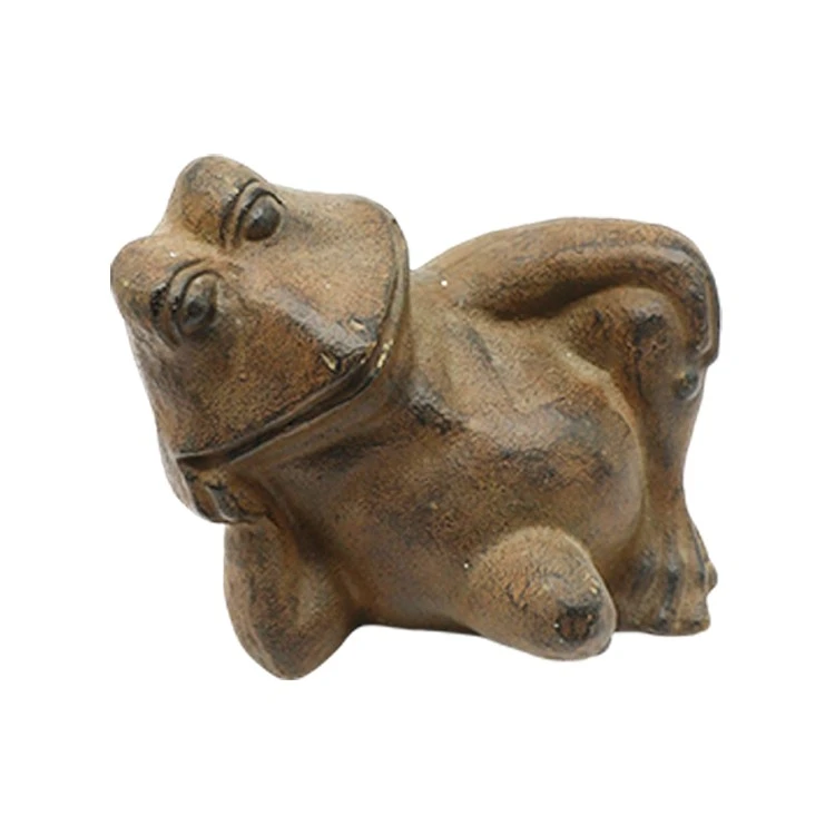 Weathered Reclining Frog Statue price