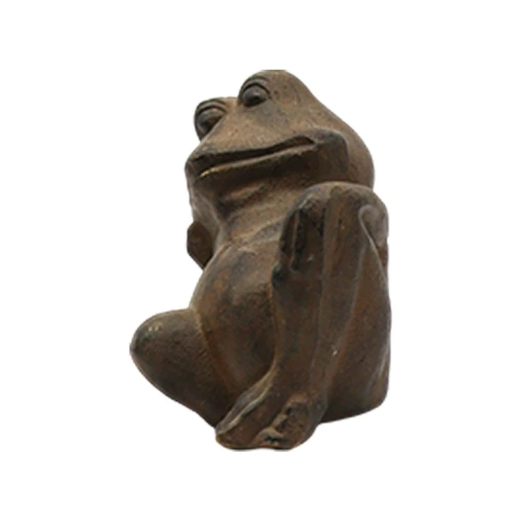 Weathered Reclining Frog Statue best