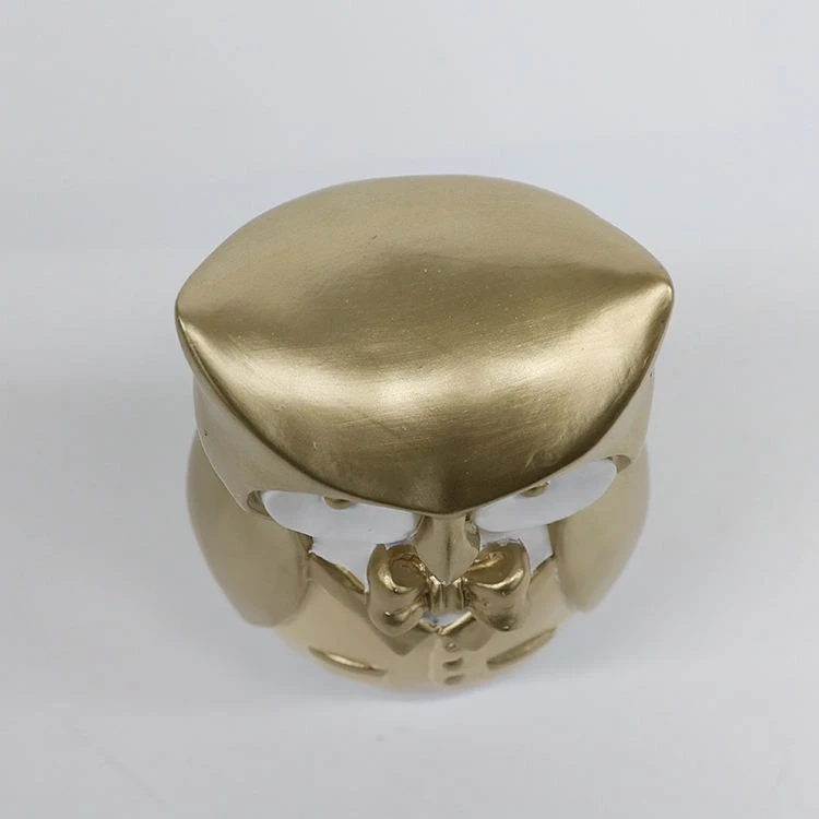 White And Gold Owl With Bow Tie high quality