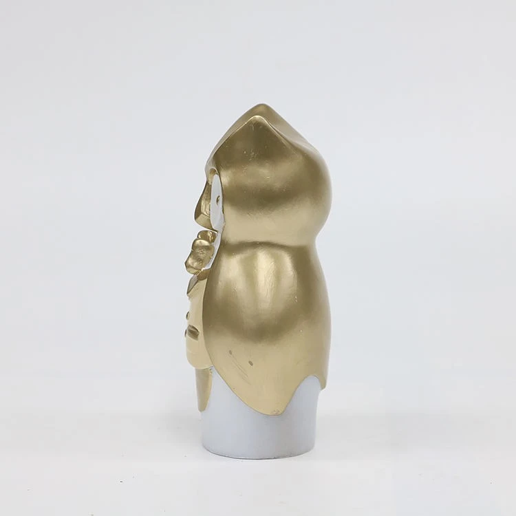 White And Gold Owl With Bow Tie factory