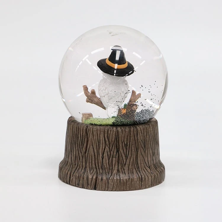 Witch And Owl Halloween Snow Globe best