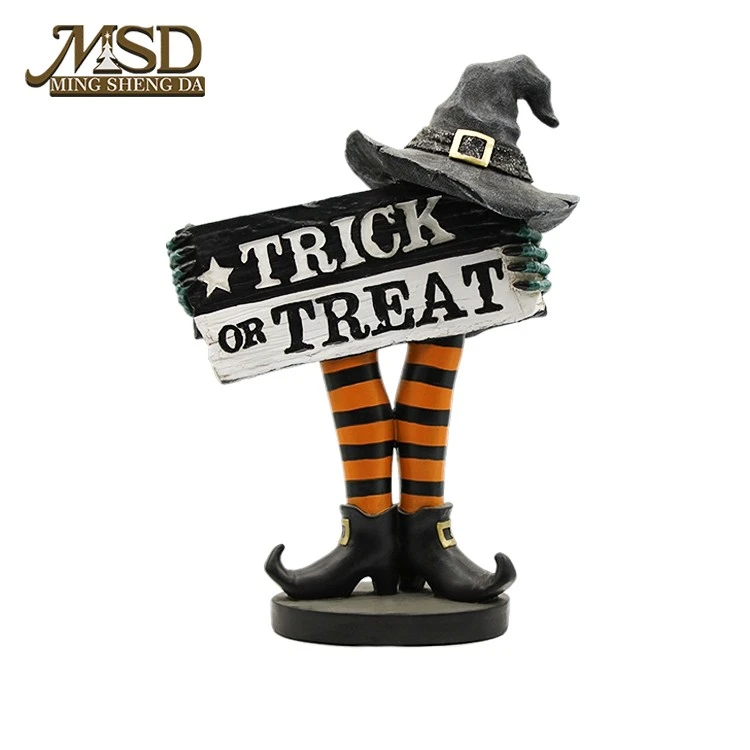 Witch Legs Trick Or Treat Figurine factory