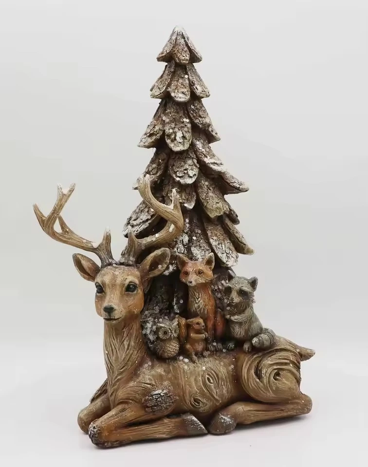 Woodland Deer And Forest Animals Figurine factory